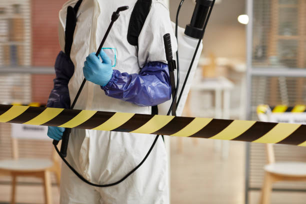 Professional Biohazard Cleanup technician working in Sturgeon Bay, WI